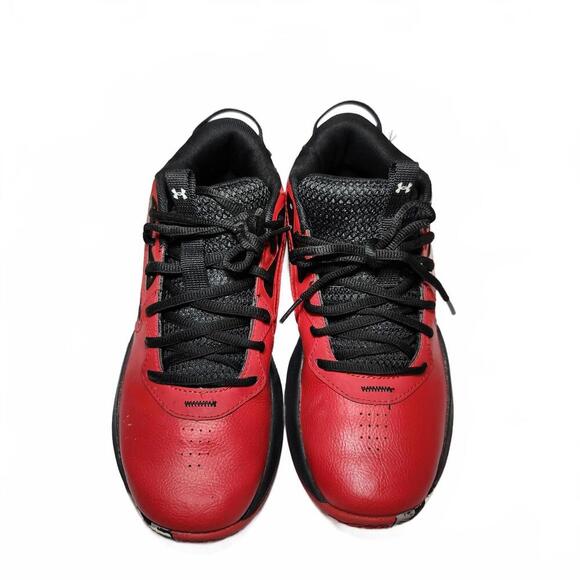 Under Armour Boys' Grade School Lockdown 5 Basketball Shoes Red Black Size 6Y - Picture 4 of 9